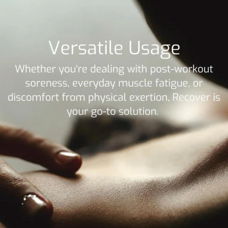 Close-up of a hand applying cream to skin with text about Versatile Usage.