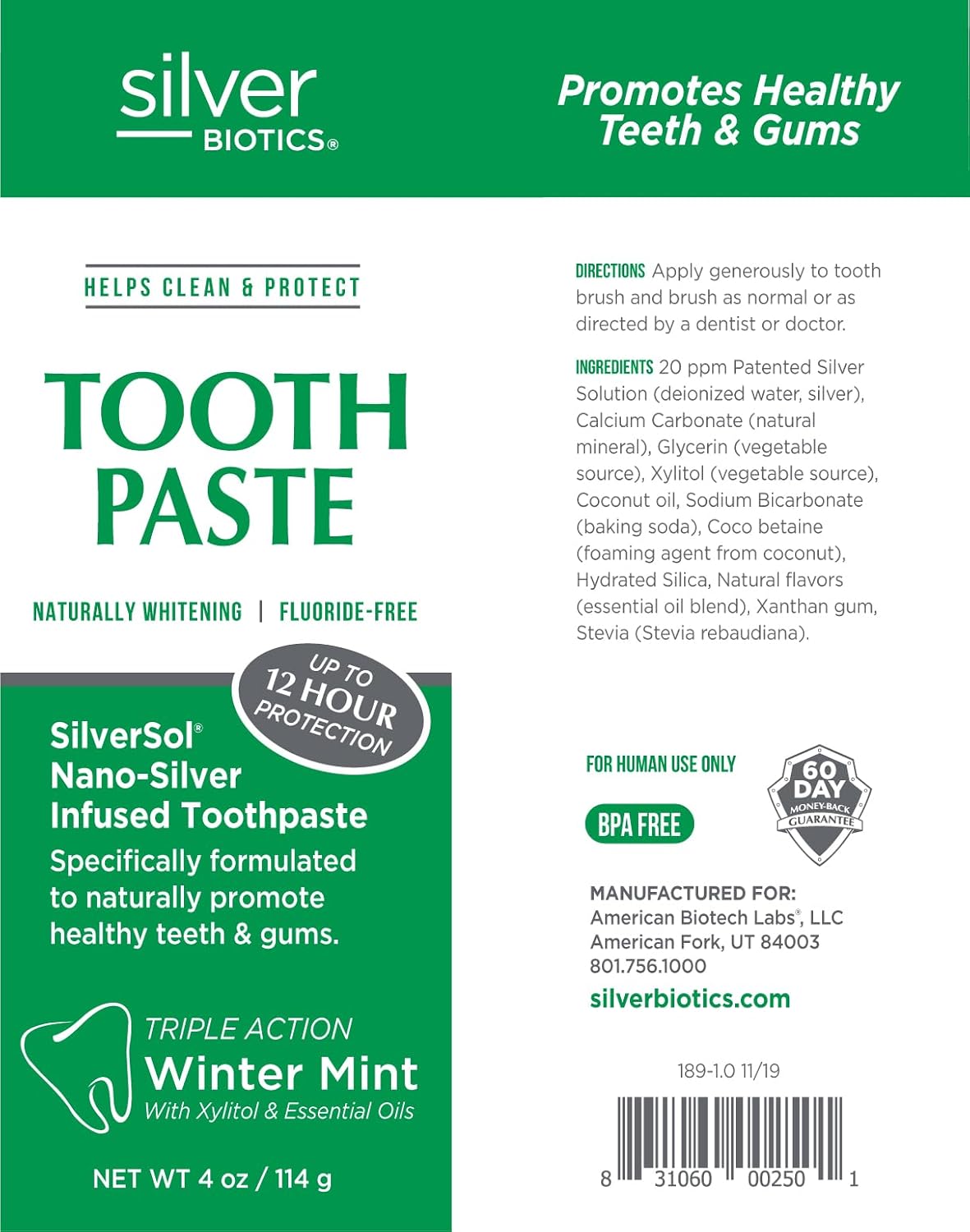Natural Whitening Coral Toothpaste