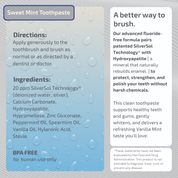 Fluoride-Free Hydroxyapatite Sweet Mint Toothpaste