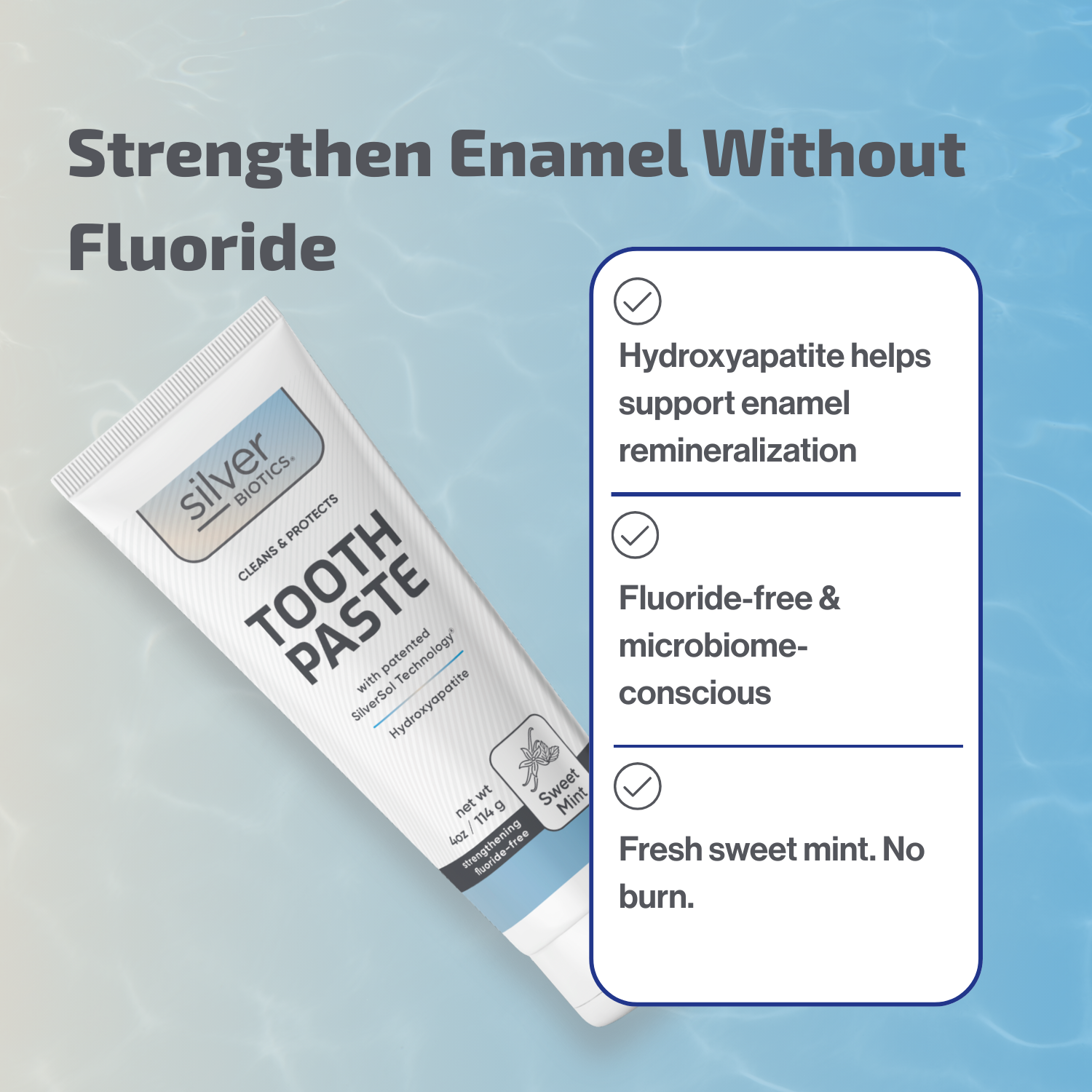 Fluoride-Free Hydroxyapatite Sweet Mint Toothpaste