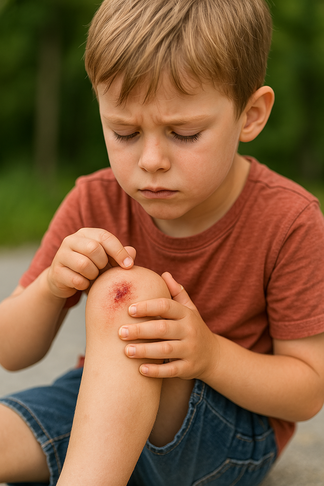 Clean the affected area or skin surface